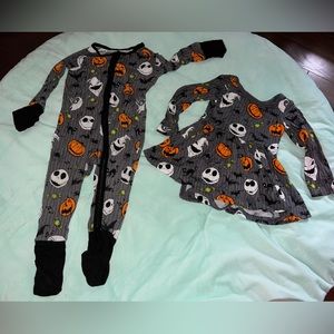 Little Sleepies Nightmare Before Christmas Twirl Dress & Long Sleeve Bundle